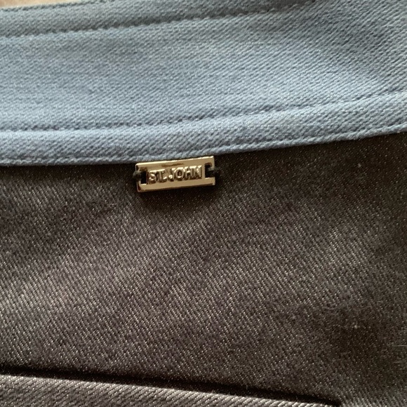 NWOT-Women’s, St. John, cotton skirt, blue, size small - Picture 9 of 14